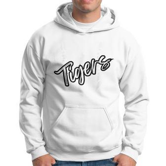 Cool Tigers School Sports Fan Team Spirit Mascot Cute Heart Hoodie - Thegiftio UK