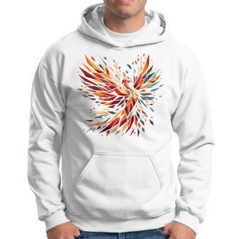 Cooles Phönix-Vogel-Symbol Im Kubismus-Kunst-Stil Weihnachten Kapuzenpullover - Geschenkecke