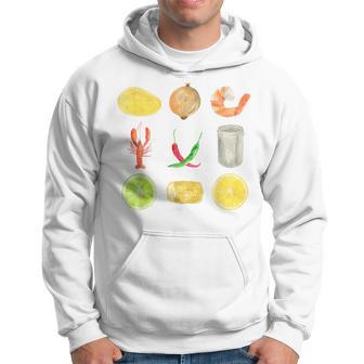 Cute Crawfish Low Country Boil Y2k Clean Girly Aesthetic Hoodie - Thegiftio UK