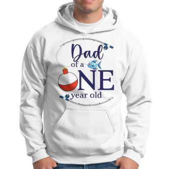 Dad Of The Big One Fishing Boy First Birthday Ofishally Hoodie - Thegiftio UK
