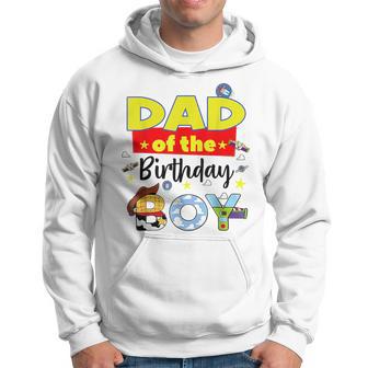 Dad Of The Birthday Boy Toy Familly Matching Story Hoodie - Thegiftio UK