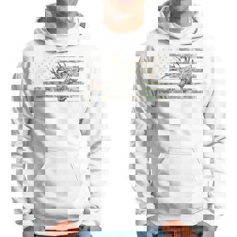 Deer Hunting Camo American Flag Buck Calling Hunter Country Hoodie - Thegiftio UK