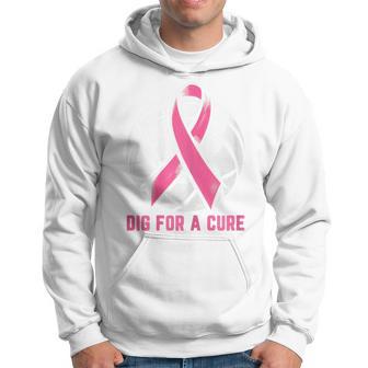 Dig For A Cure Breast Cancer Awareness Volleyball Pink Out Hoodie - Thegiftio UK