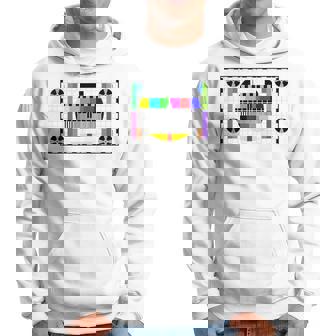 Divertente Regalo Di Sheldon Tv Test Pattern Colore Geek Felpa con cappuccio - Novitaregali