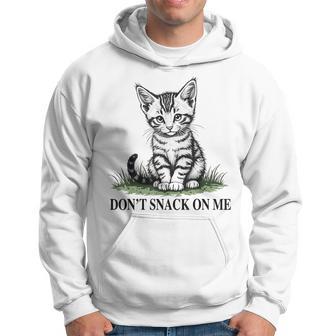 Don't Snack On Me Cat Eating Dogs Cats Hoodie - Thegiftio UK