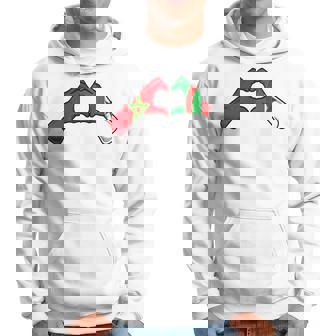 Drapeau Maroc Algérie Coeur Algérie Maroc Sweat à capuche - Cadeauxyz