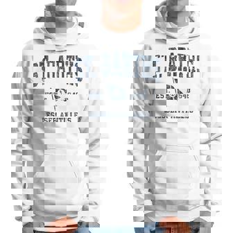 Drapeauintage De St Barths Avec Ancre De Bateau Sweat à capuche - Cadeauxyz