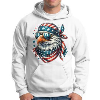 Eagle Mullet Patriotic 4Th Of July Patriot Usa American Flag Hoodie - Thegiftio UK