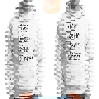 Eat Sleep Dive Repeat Diving Diver Scuba Diving Hoodie - Monsterry