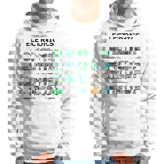 Electrónica Técnico Tecnología Iconos Circuito Computadora Sudadera - Regaloses