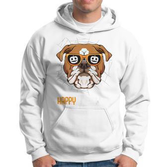 English Bulldog In Sunglasses Lazy Halloween Costume Dog Hoodie - Thegiftio UK