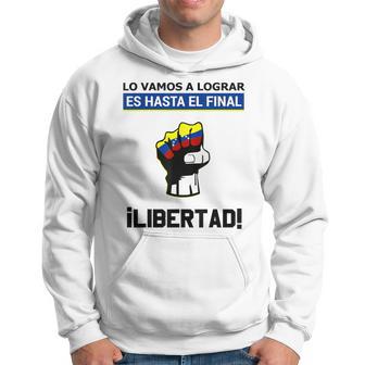 Estoy Con Venezuela Hasta El Final Proud Venezuelan Libre Hoodie - Thegiftio UK