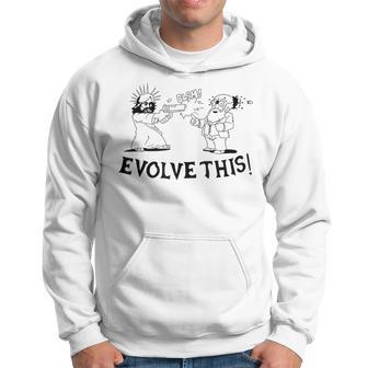 Evolve This Jesus And Darwin Hoodie - Thegiftio UK