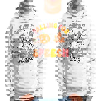 Falling For Speech Therapy Speech Slp Therapist Hoodie | Mazezy