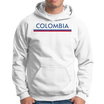 Flag Of Colombia Sports Athletics Jersey Style Hoodie - Thegiftio UK