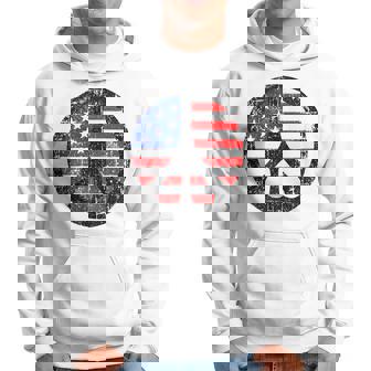 Fourth 4Th Of July American Flag Peace Sign Hoodie - Monsterry