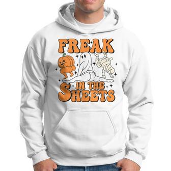 Freak In The Sheets Halloween Ghost Hoodie - Thegiftio UK