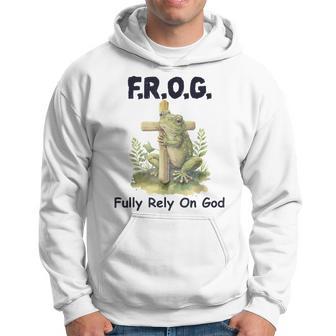 FROG Fully Rely On God Green Frog Hoodie - Thegiftio UK