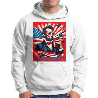 Abe Lincoln 4Th Of July Patriotic American Usa Hoodie - Monsterry DE