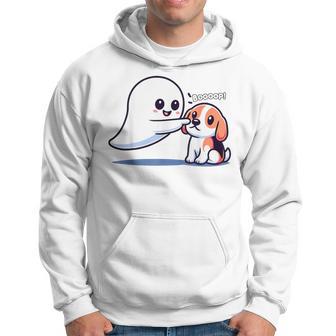 Halloween Ghost Beagle Dog Boop Silly Puppy Humor Hoodie - Thegiftio UK