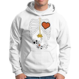 Halloween Pregnancy Xray Baby Announcement Costume Hoodie - Thegiftio UK