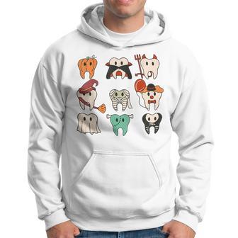 Halloween Th Spooky Season Dentist Dental Squad Hoodie - Thegiftio UK