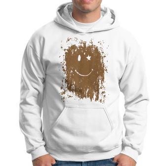 Mud Splatter Face Cool Marathon And Mud Run Hoodie - Thegiftio UK