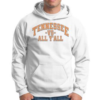 Tennessee -Vs- All Yall Knoxville Tn Orange Football Hoodie - Thegiftio UK