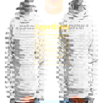 Thanksgiving Food Appetizers Nutritional Facts Hoodie - Monsterry