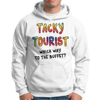 Tourist Costume Tie Dye Tacky Traveler Tacky Tourist Hoodie - Thegiftio UK