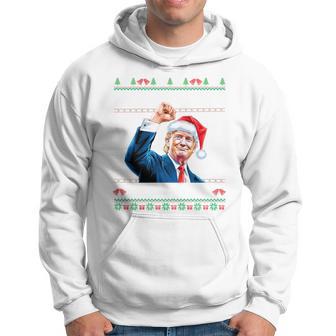 Trump 2024 Make Christmas Great Again Ugly Christmas Hoodie - Thegiftio UK