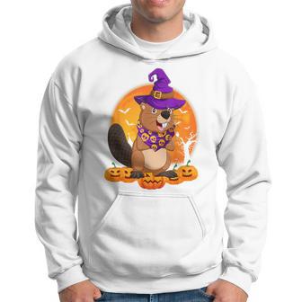 Witch Hat Pumpkin Beaver Halloween Hoodie - Thegiftio UK