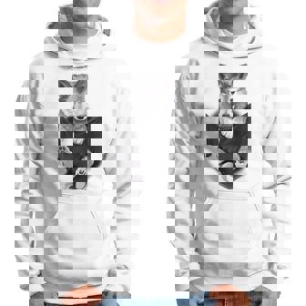 Wolf White Pup In Pocket Wolves Cool Wolf White Pup Hoodie - Monsterry