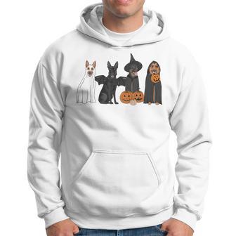 German Shepherd Dogs Lovers Ghost Witch Halloween Spooky Hoodie - Thegiftio UK