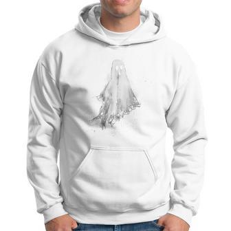Ghost Horror Spooky Scary Halloween Goth Alt Ghoul Aesthetic Hoodie - Thegiftio UK
