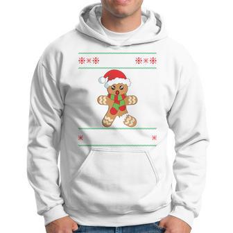 Gingerbread Man Oh Snap Christmas Ugly Sweater Hoodie - Thegiftio UK