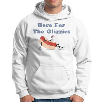 Here For The Glizzies 4Th Of July Hot Dog Humor Hoodie - Monsterry AU