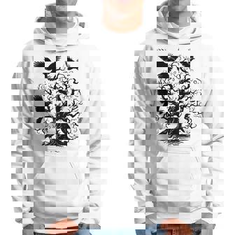 Gothic Raven Tree Hoodie - Thegiftio