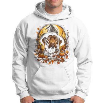 Halloween Chocolate Lab Puppy Dog Lover Costume Party Hoodie - Thegiftio UK