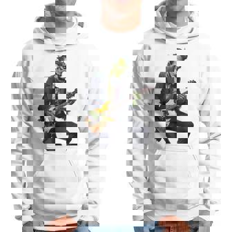 Halloween Cool Monster Playing Electric Guitar Hoodie - Seseable