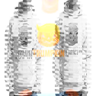 Make Halloween Great Again Trumpkin Trump Hair Pumpkin Hoodie - Monsterry