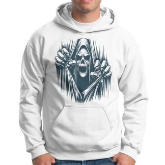 Halloween Party Costume Scary Ghoul Ripping Through Body Hoodie - Thegiftio UK