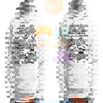 Halloween Skeleton Zombie Gaming Controllers Mummy Game Boys Hoodie - Thegiftio UK