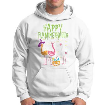 Happy Flamingoween Scary Flamingos Halloween Costume Hoodie - Thegiftio UK