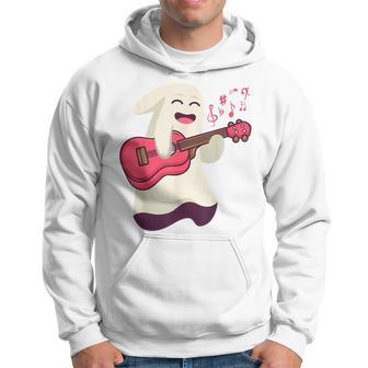 Hawaiian Ukulele Uke Halloween Ghost Hoodie - Thegiftio UK