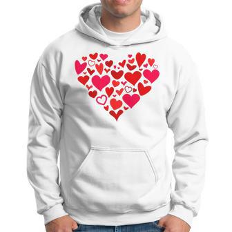 Heart Of Hearts Red Hearts Valentine's Day Hoodie - Thegiftio UK