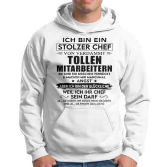 Ich Bin Ein Stolzer Chefonerdammt Tollen Mitarbeitern Gray Kapuzenpullover - Geschenkecke