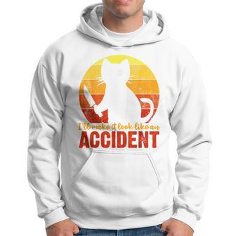 I'll Make It Look Like An Accident Halloween Gory Cat Hoodie - Thegiftio UK