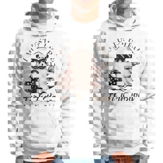 I'm Just Here For The Boos Ghost Halloween Margarita Hoodie | Mazezy