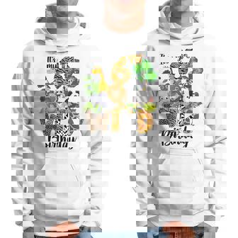 It's My 6Th Birthday Zoo Theme Birthday Safari Jungle Animal Hoodie - Monsterry
